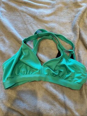 Dolfin Teal Green cross back Swim Bikini Top